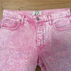 we the free pink wash jeans • size 27